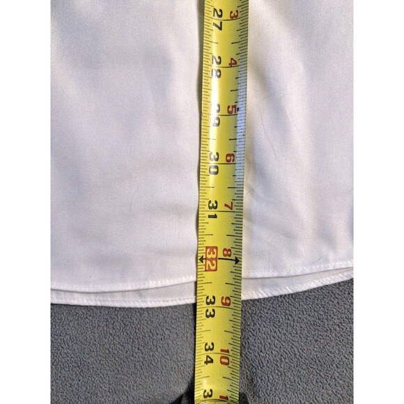 👔 Geoffrey Beene Men’s XL Regular Fit Dress Shirt – 18 34/35 White Pinpoint - Picture 10 of 10